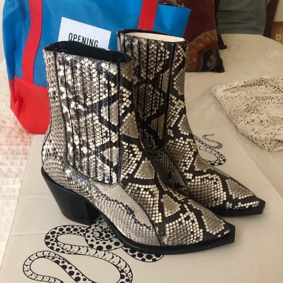 OPENING CEREMONY X out of comfort snakeskin boots - Picture 7 of 8